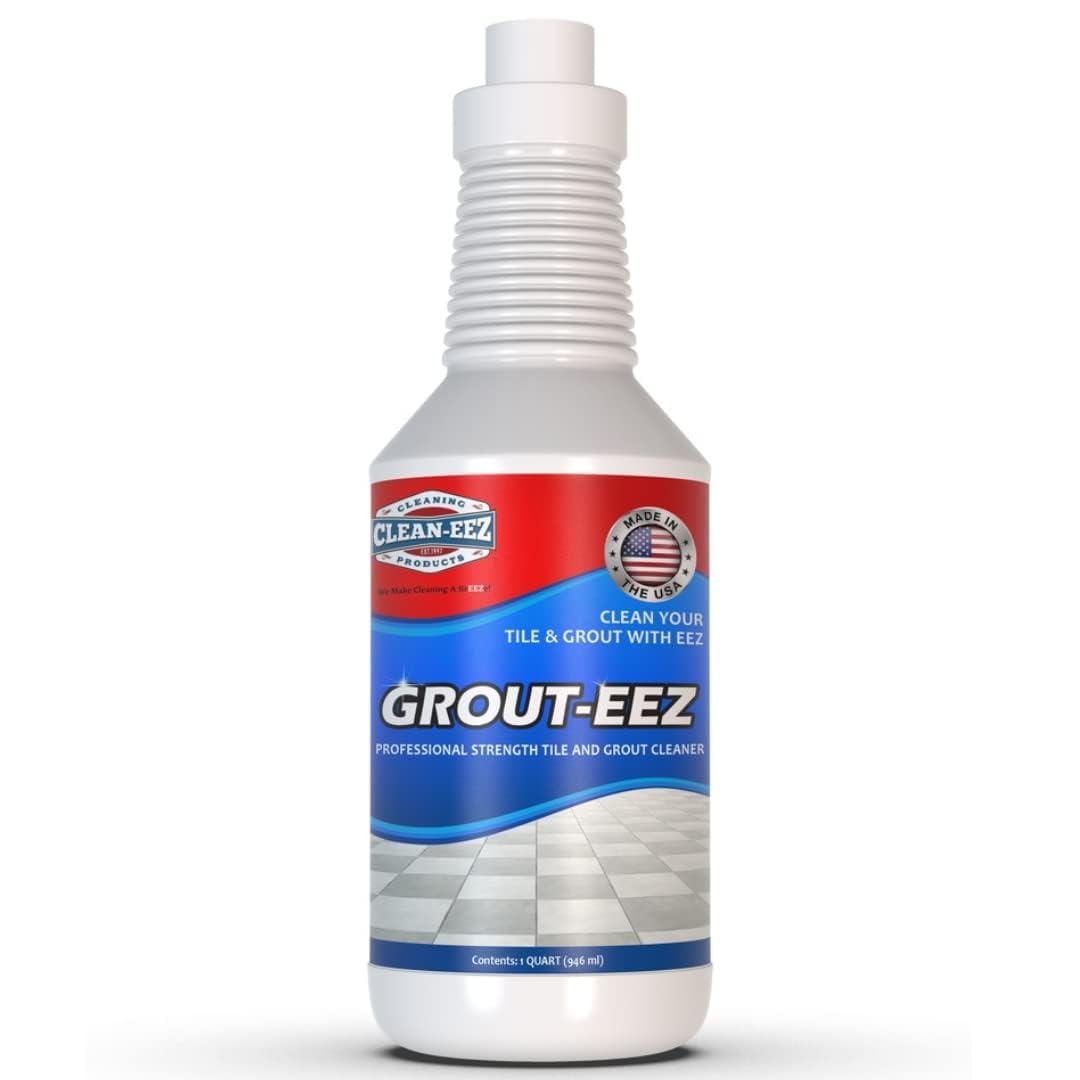 Clean-eez Grout-eez Super Heavy-Duty Grout Cleaner - Powerful Tile and Floor Stain Remover for Bathroom, Kitchen, and More - 32 oz.