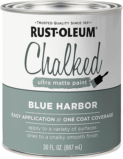 Rust-Oleum 371675 Chalked Ultra Matte Paint, 30 oz, Blue Harbor