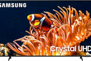 SAMSUNG 50-Inch Class 4K Crystal UHD DU8000 Series HDR Smart TV w/Object Tracking Sound Lite, Motion Xcelerator, Ultra Slim Design, Gaming Hub, Alexa Built-in (UN50DU8000, 2024 Model)