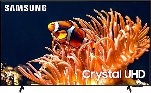 SAMSUNG 50-Inch Class 4K Crystal UHD DU8000 Series HDR Smart TV w/Object Tracking Sound Lite, Motion Xcelerator, Ultra Slim Design, Gaming Hub, Alexa Built-in (UN50DU8000, 2024 Model)