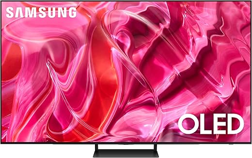 SAMSUNG 65-Inch Class OLED 4K S90C Series Quantum HDR, Dolby Atmos Object Tracking Sound Lite, Ultra Thin, Q-Symphony 3.0, Gaming Hub, Smart TV with Alexa Built-in (QN65S90C, 2023 Model), Titan Black