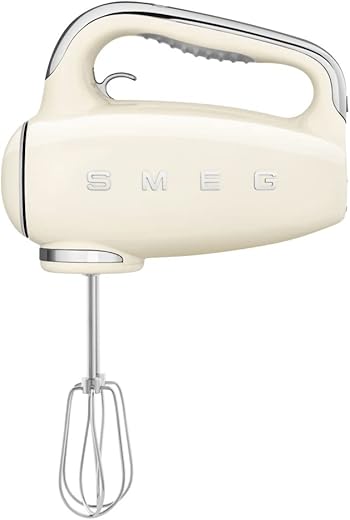 Smeg Red 50's Retro Style Electric Hand Mixer… (Cream)