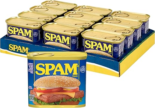 Spam Classic, 12 Ounce Can (Pack of 12)