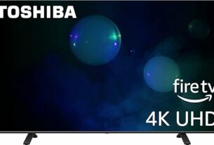 TOSHIBA 50-inch Class C350 Series LED 4K UHD Smart Fire TV with Alexa Voice Remote (50C350LU, 2023 Model)